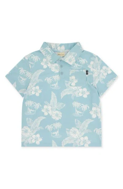 Feather 4 Arrow Kids' Feel Good Tech Floral Performance Polo In Blue