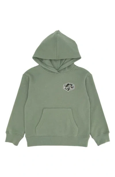Feather 4 Arrow Kids' Fish Hoodie In Green