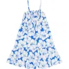 Feather 4 Arrow Kids' Floral Cotton Sundress In Blue