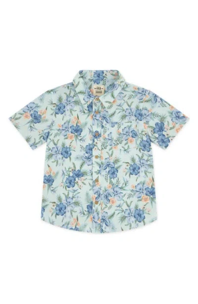 Feather 4 Arrow Kids' Floral Short Sleeve Button-up Shirt In Multi