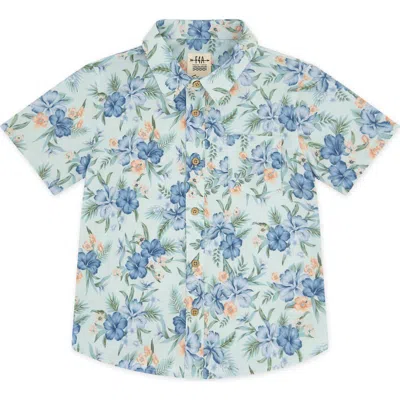 Feather 4 Arrow Kids' Floral Short Sleeve Button-up Shirt In Multi