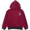 Feather 4 Arrow Kids' Hadley Moto Cotton Blend Hoodie In Burgundy