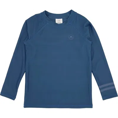 Feather 4 Arrow Kids' Icon Long Sleeve Rashguard In Blue
