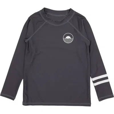 Feather 4 Arrow Kids' Icon Long Sleeve Rashguard In Charcoal