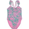 Feather 4 Arrow Kids' In A Cinch One-piece Swimsuit In Ultramarine