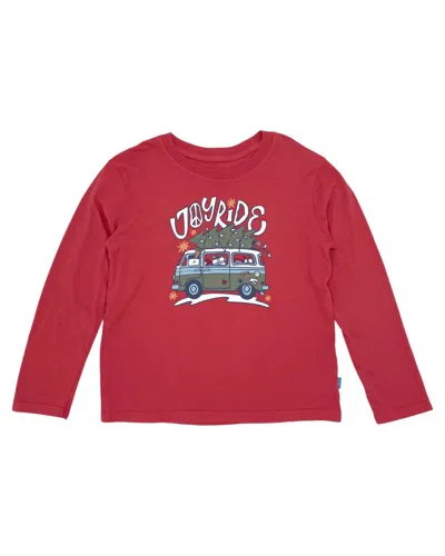 Feather 4 Arrow Kids' Joyride Long Sleeve Tee In Chili Pepper In Red