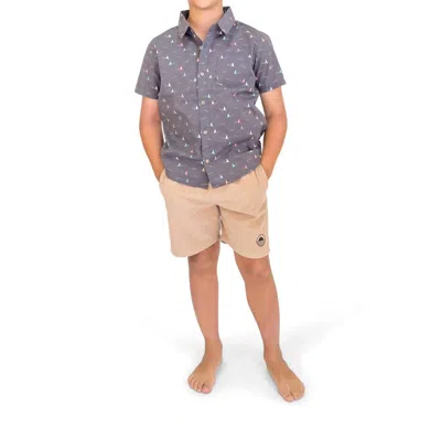 Feather 4 Arrow Kids' Line Up Short In Burro In Neutral