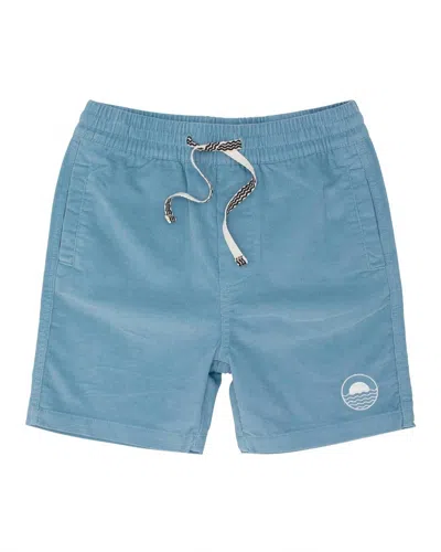 Feather 4 Arrow Kids' Line Up Shorts In Crystal Blue
