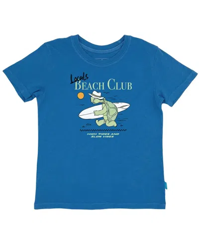 Feather 4 Arrow Kids' Local's Beach Club Vintage Tee In Blue