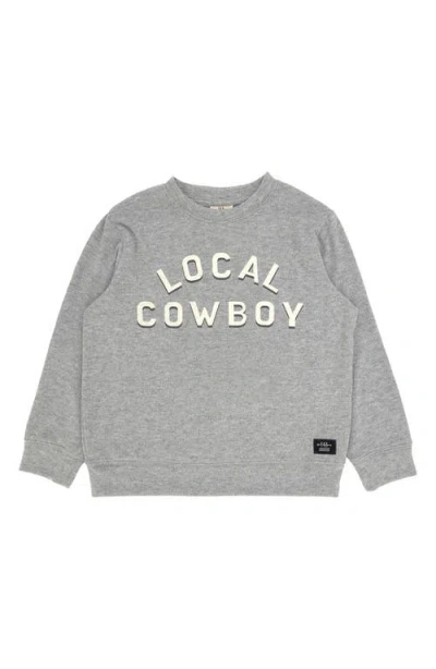 Feather 4 Arrow Kids' Local Hacci Knit Pullover In Heather Grey