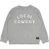 Feather 4 Arrow Kids' Local Hacci Knit Pullover In Heather Grey
