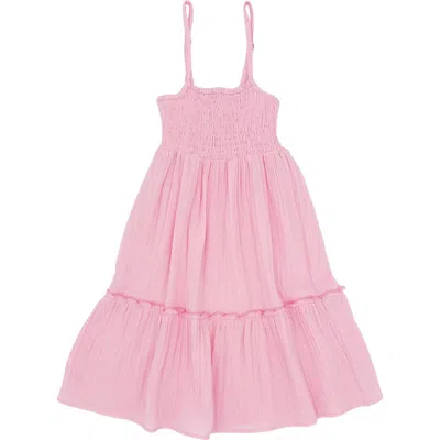 Feather 4 Arrow Kids' Marina Tiered Cotton Sundress In Fairy Tale Pink