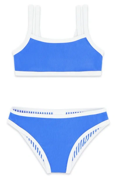 Feather 4 Arrow Kids' Maui Upf 50+ Two-piece Swimsuit In Blue