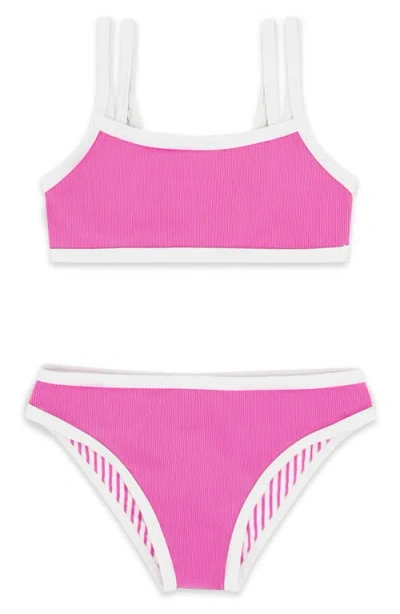Feather 4 Arrow Kids' Maui Upf 50+ Two-piece Swimsuit In Pink