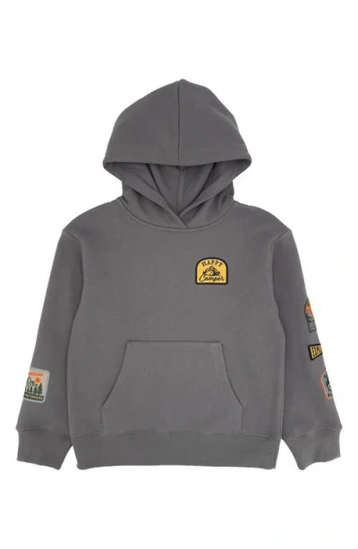 Feather 4 Arrow Kids' Patch Hoodie In Gray