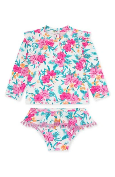 Feather 4 Arrow Babies'  Kids' Play Day Two-piece Long Sleeve Rashguard Swimsuit In Multi