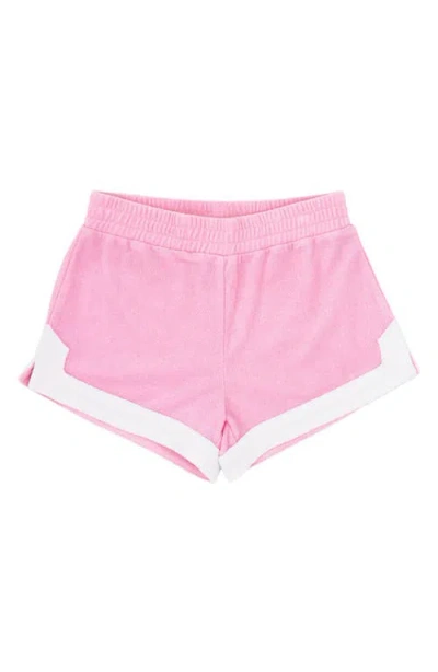 Feather 4 Arrow Kids' Resort Terry Shorts In Fairy Tale Pink