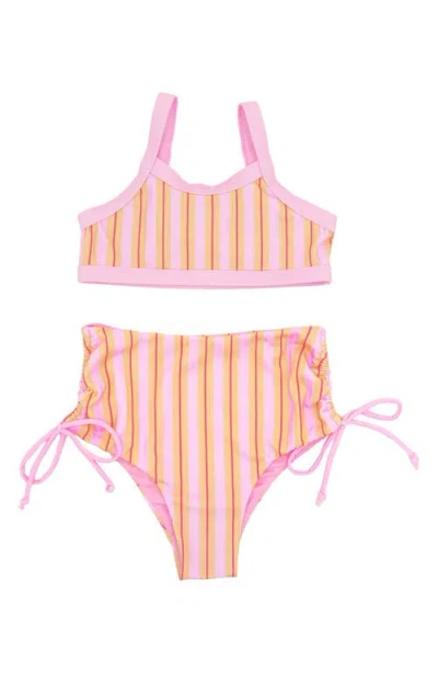 Feather 4 Arrow Kids' Retro-kini Two-piece Swimsuit In Golden Sun