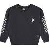 Feather 4 Arrow Kids' Ryder Checkerboard Graphic Sweatshirt In Black