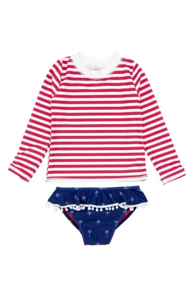 Feather 4 Arrow Kids' Sandy Toes Two-piece Rashguard Swimsuit In Twilight