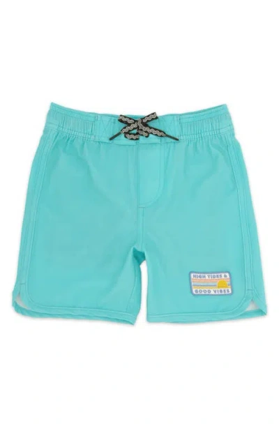 Feather 4 Arrow Kids' Scallop Board Shorts In White