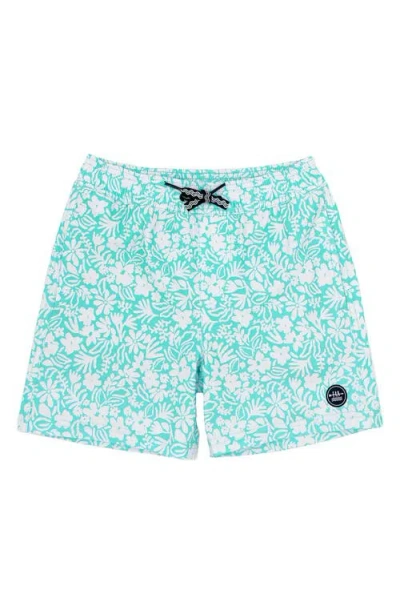 Feather 4 Arrow Kids' Sea Ya Volley Swim Trunks In Pool Blue