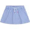 Feather 4 Arrow Kids' Seas The Day Stripe Performance Cover-up Skirt In Blue