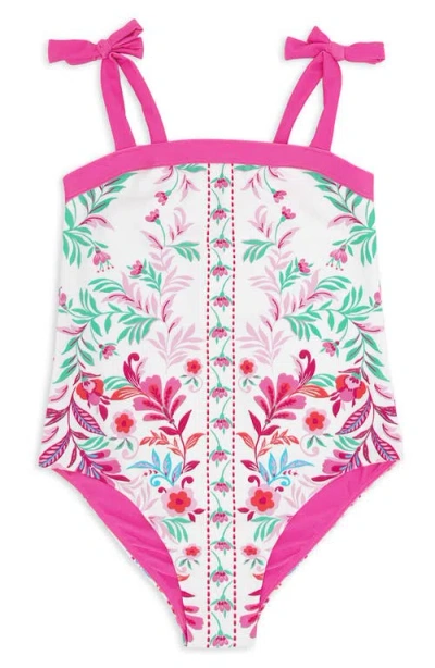 Feather 4 Arrow Babies'  Kids' Shelly Upf 50+ One-piece Swimsuit In Pink