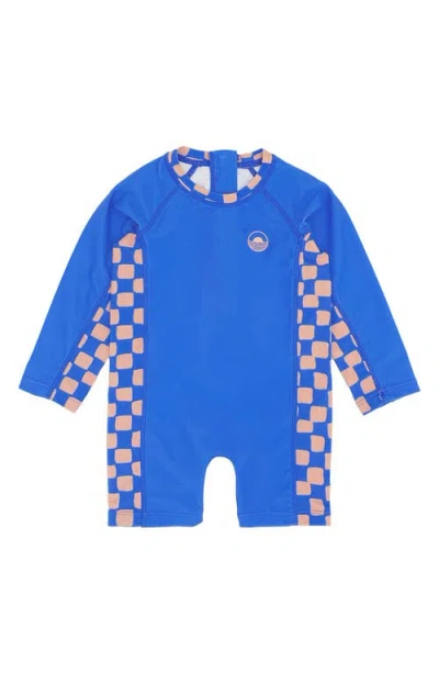 Feather 4 Arrow Babies'  Kids' Shorebreak One-piece Rashguard In Blue