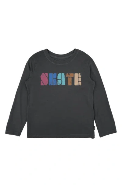 Feather 4 Arrow Kids' Skate Long Sleeve Graphic T-shirt In Black