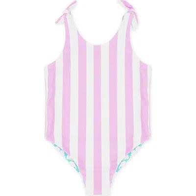 Feather 4 Arrow Babies'  Kids' Skye Reversible One-piece Swimsuit In Multi