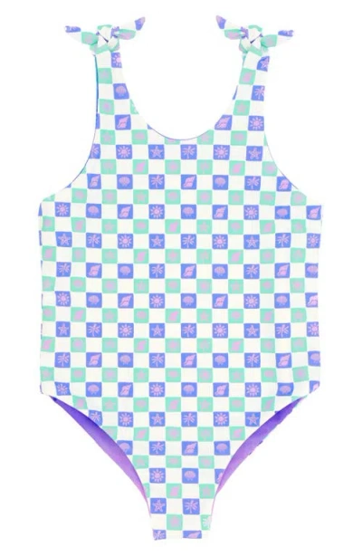 Feather 4 Arrow Babies'  Kids' Skye Reversible One-piece Swimsuit In Multi