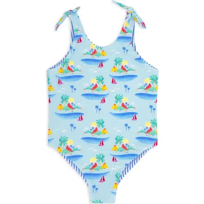 Feather 4 Arrow Babies'  Kids' Skye Reversible Upf 50+ One-piece Swimsuit In Multi