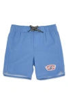 Feather 4 Arrow Kids' Solid Board Shorts In Blue