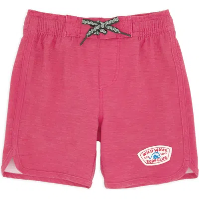 Feather 4 Arrow Kids' Solid Board Shorts In Pink