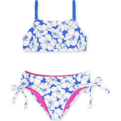 Feather 4 Arrow Kids' Strands Upf 50+ Two-piece Swimsuit In Blue