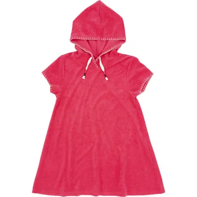Feather 4 Arrow Kids' Summer Vibes Hooded Cover-up Dress In Red