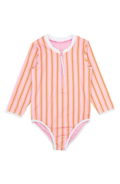 Feather 4 Arrow Kids' Sun Seeker Long Sleeve Rashguard Swimsuit In Golden Sun