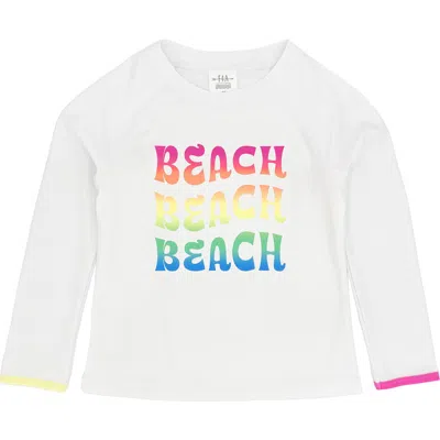 Feather 4 Arrow Kids' Surf Babe Long Sleeve Performance Rashguard In White