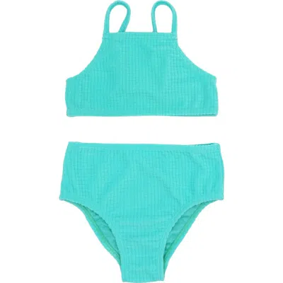Feather 4 Arrow Kids' T-street Terry Two-piece Swimsuit In Blue