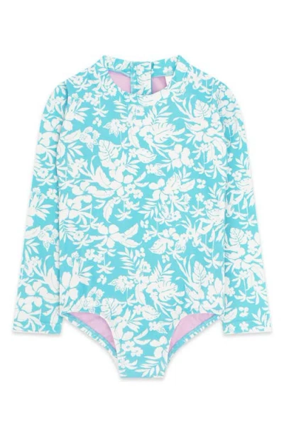 Feather 4 Arrow Babies'  Kids' Wave Chaser Long Sleeve Upf 50+ One-piece Rashguard Swimsuit In Multi