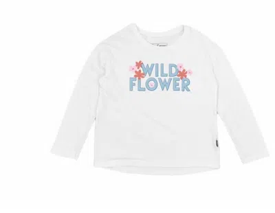 Feather 4 Arrow Kids' Wild Flower Long Sleeve Tee In White