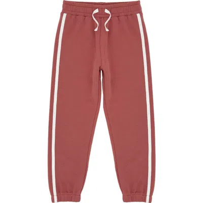 Feather 4 Arrow Kids' Wyatt Cotton Blend Track Joggers In Brown