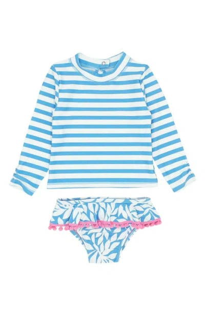 Feather 4 Arrow Babies' Sand Toes Two-piece Swimsuit In Blue Grotto