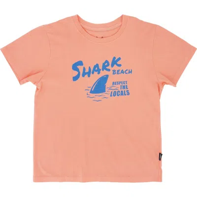 Feather 4 Arrow Babies'  Shark Beach Vintage Graphic T-shirt In Orange