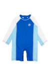 FEATHER 4 ARROW FEATHER 4 ARROW SHOREBREAK COLORBLOCK LONG SLEEVE ONE-PIECE SWIMSUIT