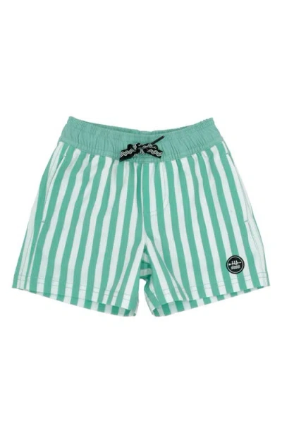 Feather 4 Arrow Babies'  Sun Club Volley Swim Trunks In Lagoon