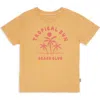 Feather 4 Arrow Tropical Sun Graphic T-shirt In Yellow