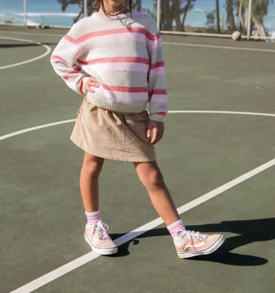 Feather 4 Arrow Kids' Willow Corduroy Skirt In Burro In Brown