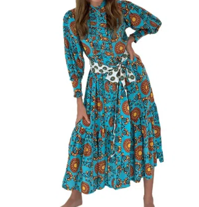 Feather & Find Averbia Midi Dress In Kinship In Multi